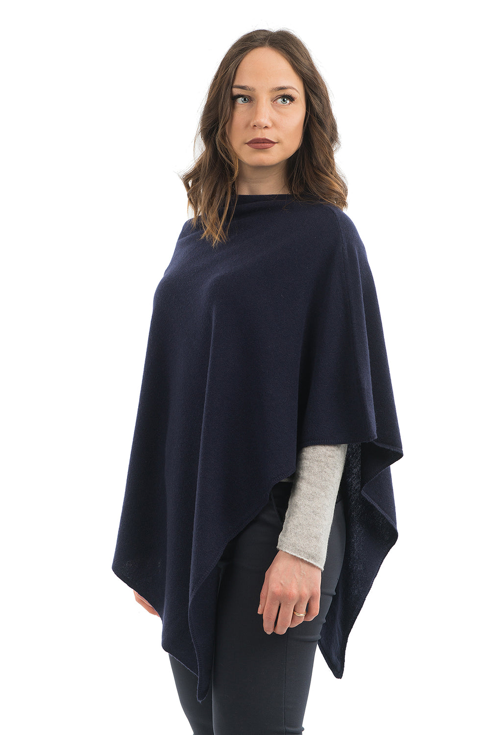 【美品】maison de soil　CASHMERE PLAIN PONCHO Cashmere Plain Poncho | CashMire Collection