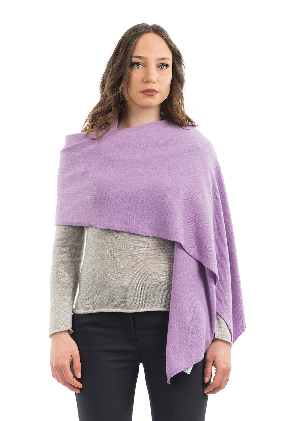 Lilac Women's Cashmere Blend Wrap, view 2