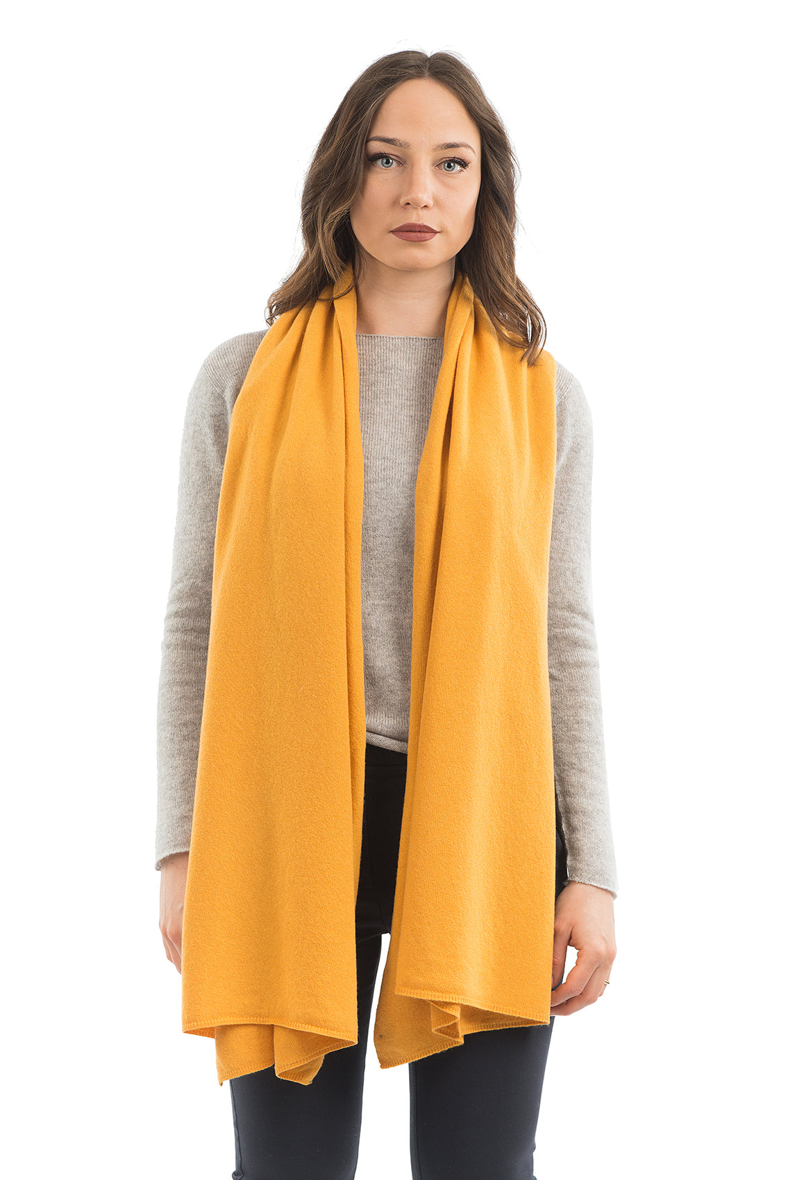 Yellow Women's Cashmere Blend Wrap