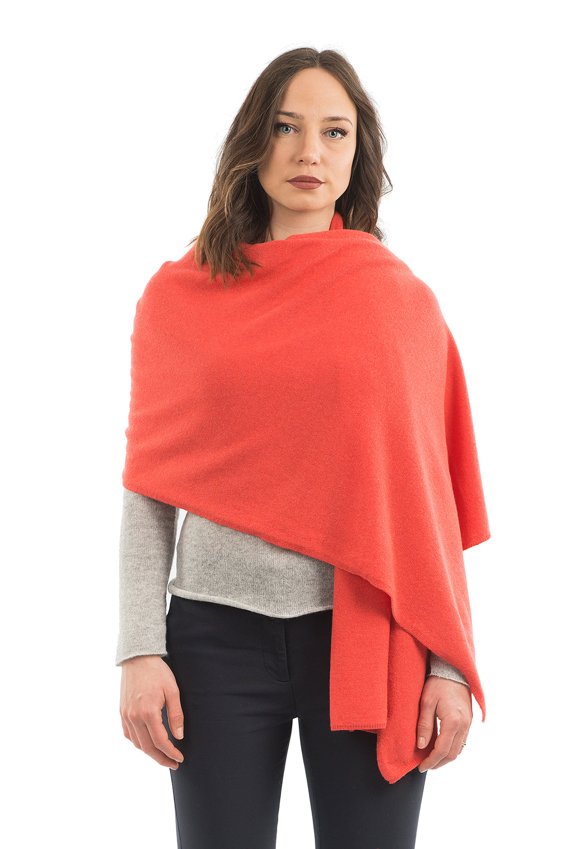Orange Women's Cashmere Blend Wrap