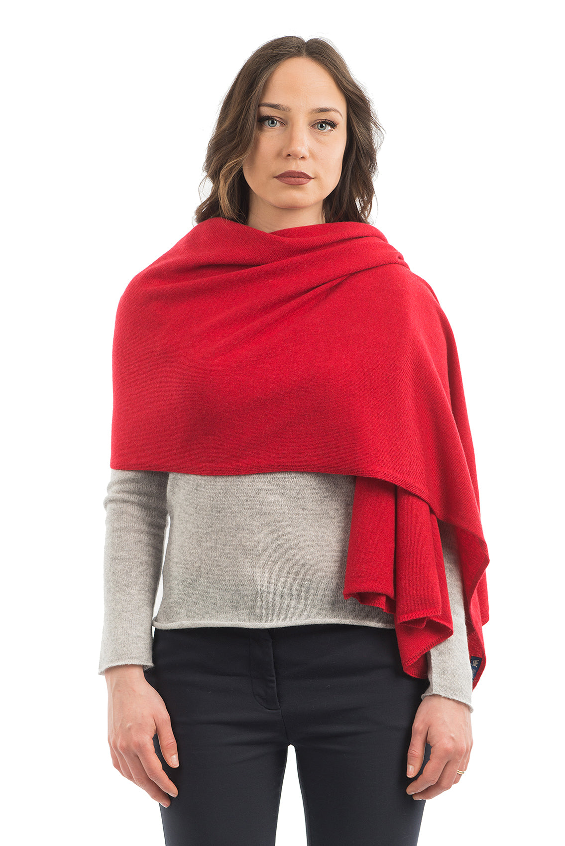 Red Women's Cashmere Blend Wrap