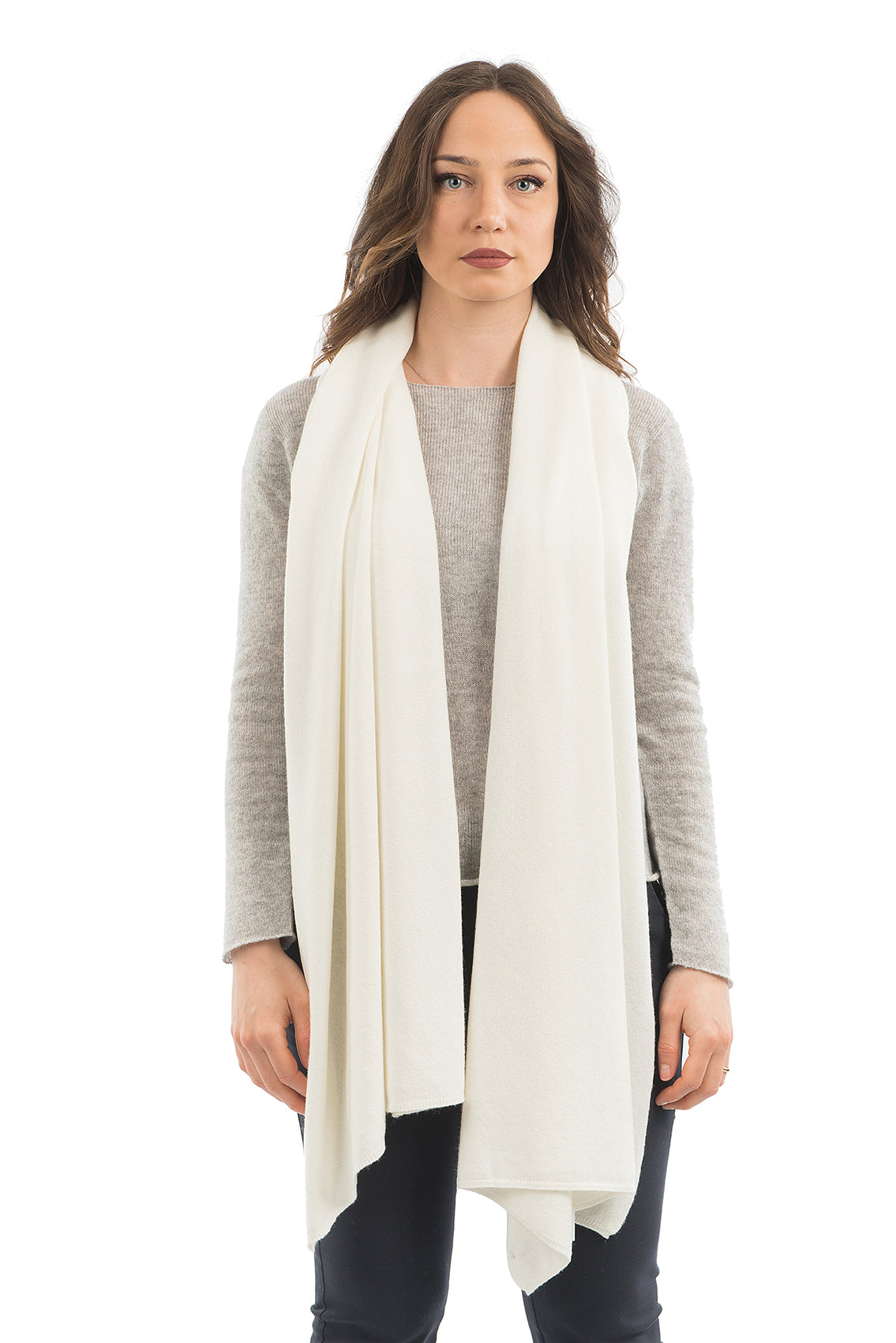 Cream Women's Cashmere Blend Wrap