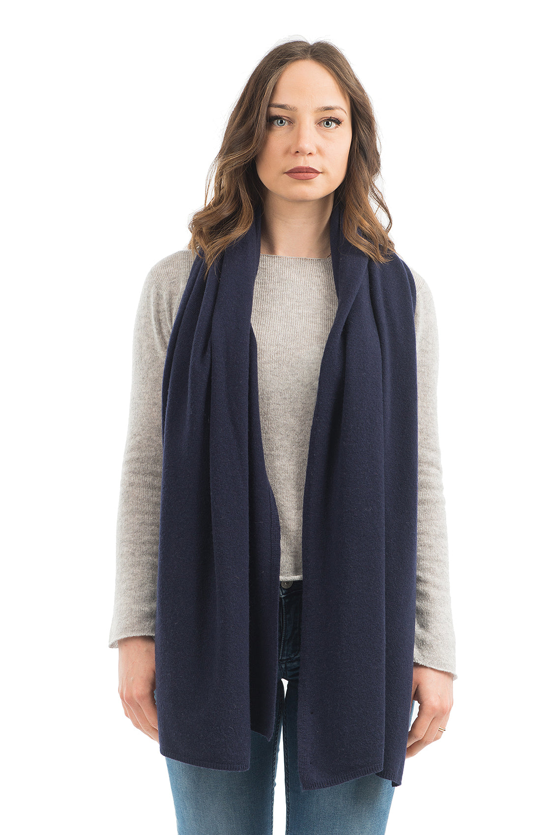 Blue Women's Cashmere Blend Wrap, view 2
