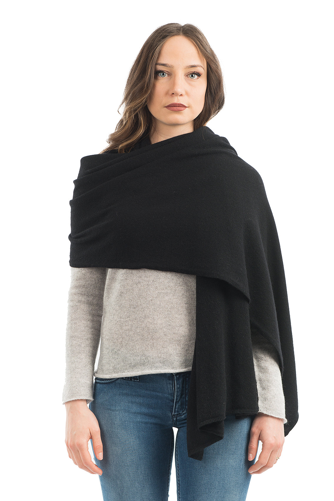 Black Women's Cashmere Blend Wrap