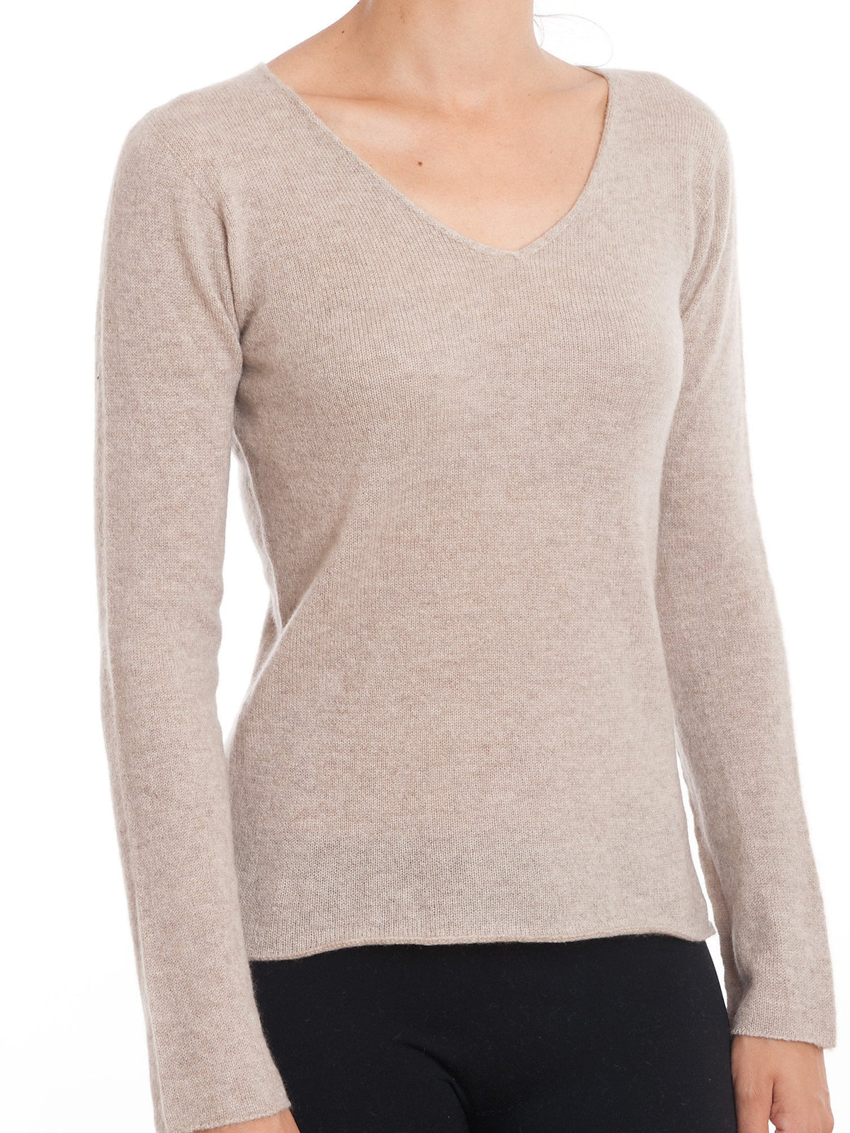 Women's 100% Cashmere V-Neck